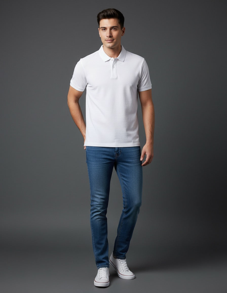 White Polo T-shirt