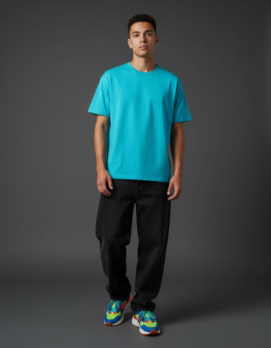 Turquoise Blue Crew T-shirt
