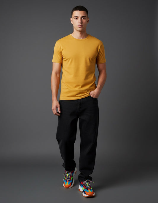 Mustard Yellow Crew T-shirt