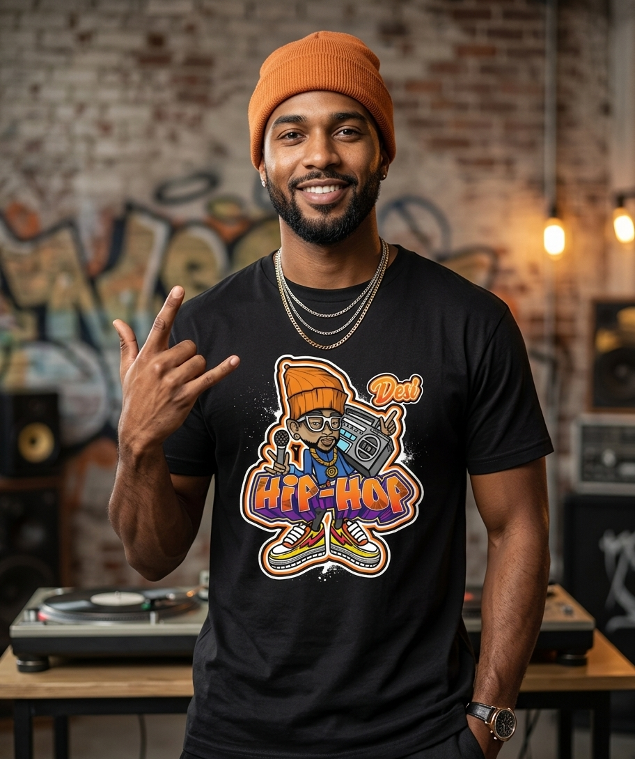 Hip-Hop Black Trendy Tshirt
